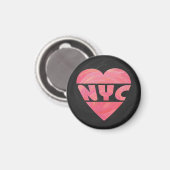 I Heart NYC Magnet (Vorderseite/Rückseite)