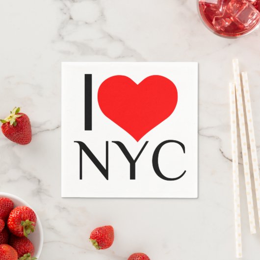 I HEART NYC SERVIETTE (Beispiel)