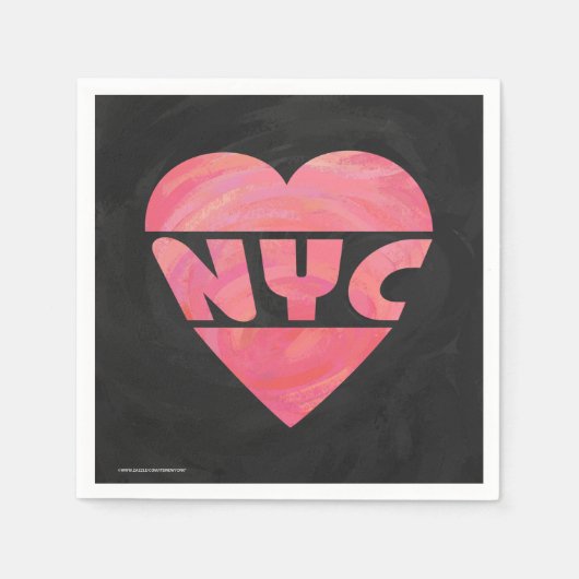 I Heart NYC Serviette (Vorderseite)