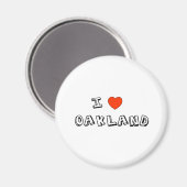 I Heart Oakland Magnet (Vorderseite/Rückseite)