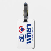 I Heart of Liebe Pattaya (Chonburi) Ostthailand Gepäckanhänger (Rückseite vertikal)