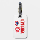 I Heart of Liebe Pattaya (Chonburi) Ostthailand Gepäckanhänger (Rückseite vertikal)