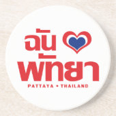 I Heart of Liebe Pattaya (Chonburi) Ostthailand Untersetzer (Vorne)