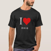 I Heart Ohio blk Mens T-Shirt (Vorderseite)