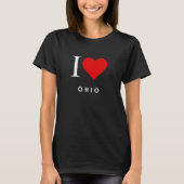 I Heart Ohio blk Womens T - Shirt (Vorderseite)