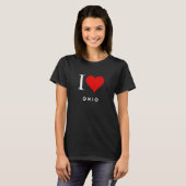 I Heart Ohio blk Womens T - Shirt (Vorne ganz)
