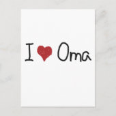 I heart Oma Postkarte (Vorderseite)