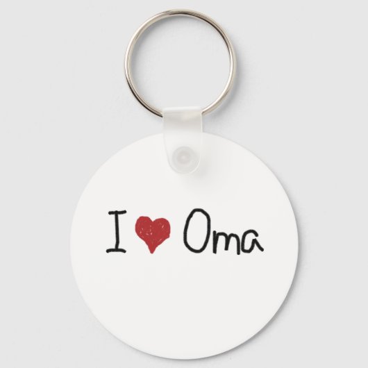 I heart Oma Schlüsselanhänger (Vorderseite)