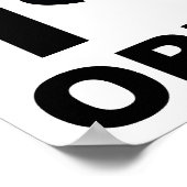 I Heart Opera Funny Poster (Ecke)