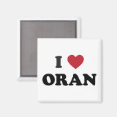 I Heart Oran Algeria Magnet (Vorderseite/Rückseite)