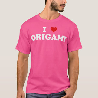 I Heart Origami Artist Paper Faltung - I Liebe Ori T-Shirt