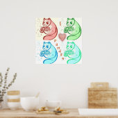 I Heart Pandas Poster (Küche)