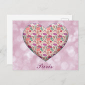 I Heart Paris Frankreich Eiffel Tower Postcard Postkarte (Vorne/Hinten)