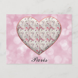 I Heart Paris Frankreich Eiffel Tower Postkarte