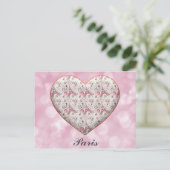 I Heart Paris Frankreich Eiffel Tower Postkarte (Stehend Vorderseite)