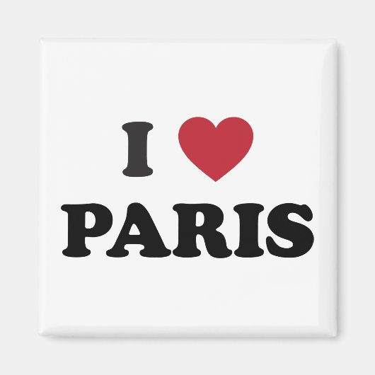 I Heart Paris Frankreich Magnet (Vorne)