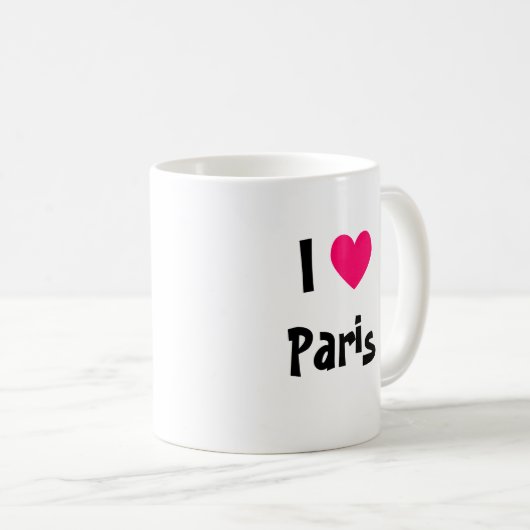 I Heart Paris Kaffeetasse (VorderseiteRechts)