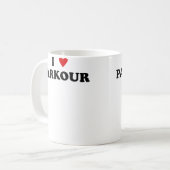 I Heart Parkour Practitioner Free Runner - I Love Kaffeetasse (Vorderseite Links)