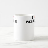 I Heart Parkour Practitioner Free Runner - I Love Kaffeetasse (Mittel)