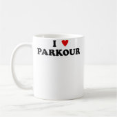 I Heart Parkour Practitioner Free Runner - I Love Kaffeetasse (Links)