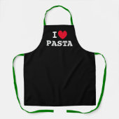 I Heart Pasta kitchen apron for Italian food lover Schürze (Vorderseite)