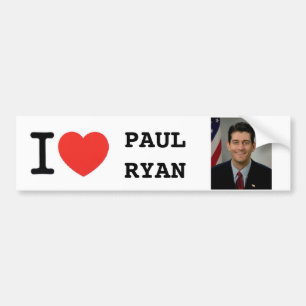 I <Heart> PAUL RYAN Autoaufkleber