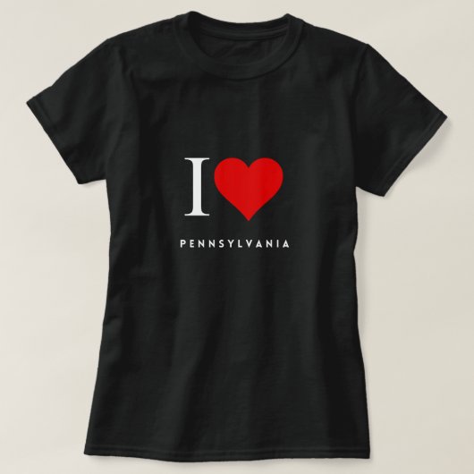 I Heart Pennsylvania blass Womens T - Shirt (Design vorne)