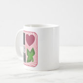 I Heart Peppermint Visuell Icons Weihnachtsfreude Kaffeetasse (Vorderseite Links)