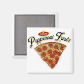 I Heart Pepperoni Furzen Magnet (Vorderseite/Rückseite)