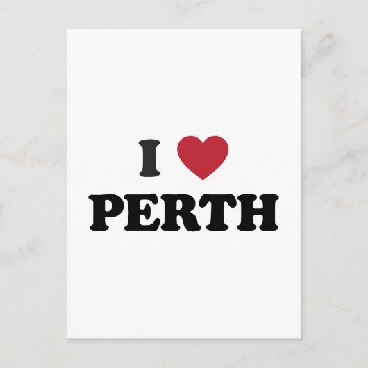 I Heart Perth Australien Postkarte (Vorderseite)