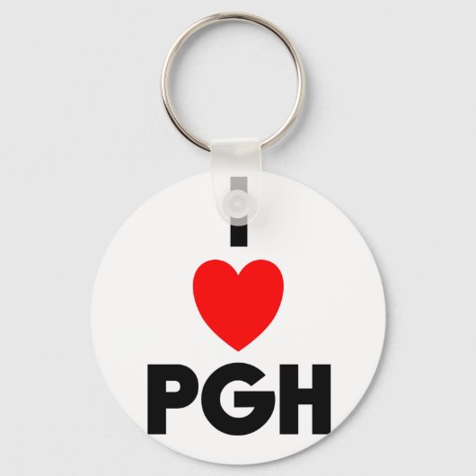 I Heart PGH Schlüsselanhänger (Vorderseite)