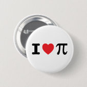 I Heart Pi Button (Vorne & Hinten)
