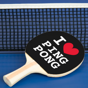 I heart ping Pong Paddle Geschenk für Tischtennis Schläger