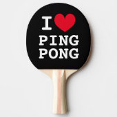 I heart ping Pong Paddle Geschenk für Tischtennis  Tischtennis Schläger (Vorderseite)