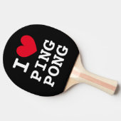 I heart ping Pong Paddle Geschenk für Tischtennis Tischtennis Schläger (Seitenansicht)