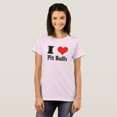 I Heart Pit Bulls T-Shirt (Vorne ganz)