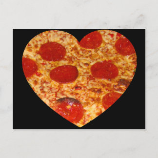 I Heart Pizza Postkarte
