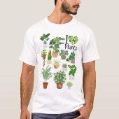 I Heart Plants Basic T-Shirt (Vorderseite)
