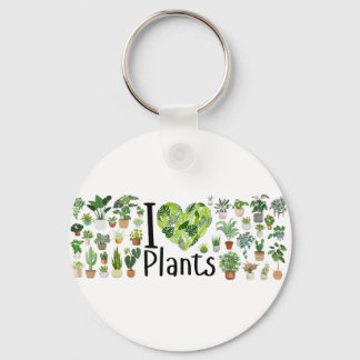 I Heart Plants keychain  Schlüsselanhänger