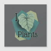 I Heart Plants magnet (Vorderseite)