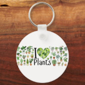 I Heart Plants Schlüsselanhänger (Vorderseite)