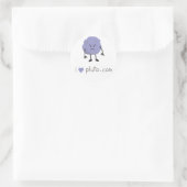 i heart pluto.com runder aufkleber (Tasche)