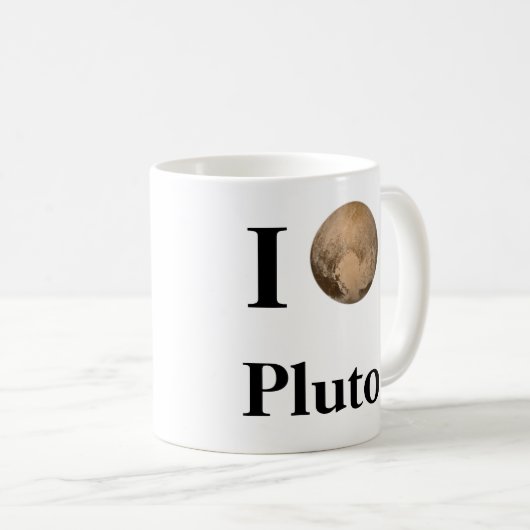 I Heart Pluto Kaffeetasse (VorderseiteRechts)
