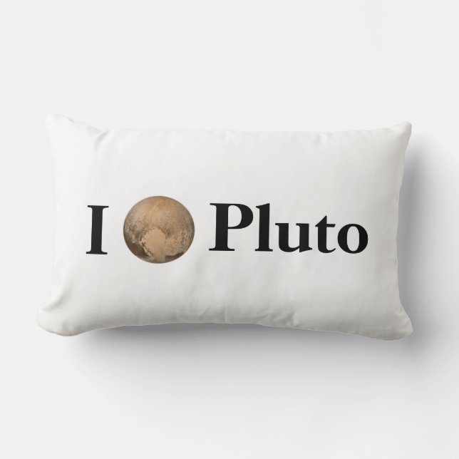I Heart Pluto Lendenkissen (Vorderseite)
