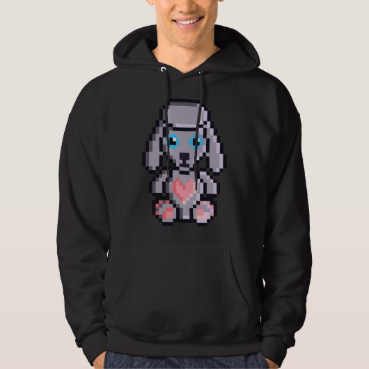I Heart Poodle Hoodie (Vorderseite)