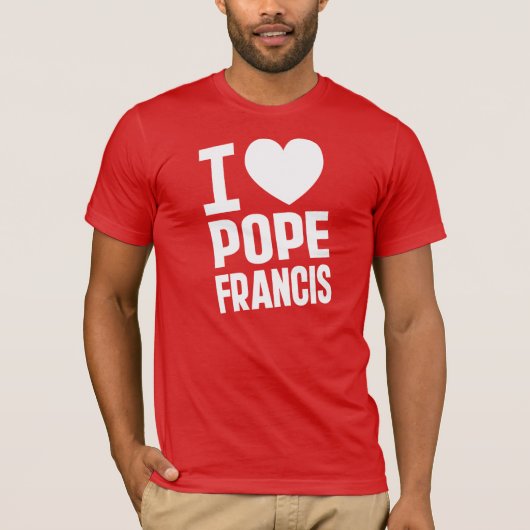 I Heart Pope Francis T-Shirt (Vorderseite)