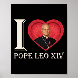 I Heart Pope Robert Francis Prevost Leo Xiv 267. Poster