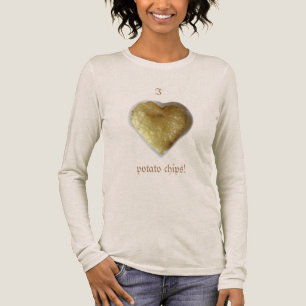 I heart Potato Chips Chip Schatten-T-Shirts Tri-Blend Shirt
