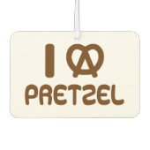 I Heart Pretzel Autolufterfrischer (Vorderseite)