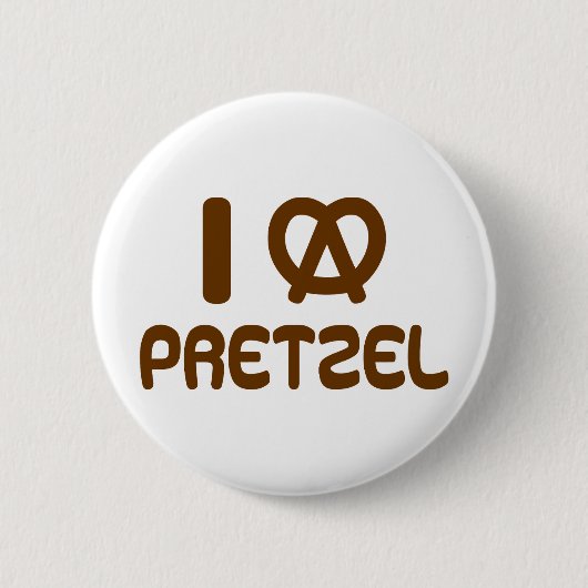 I Heart Pretzel Button (Vorderseite)